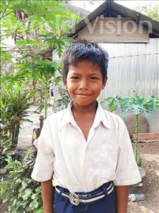 Choose a child to sponsor, like this little boy from Soutr Nikom, Vichika age 9