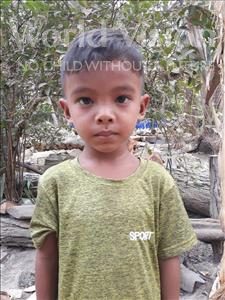 Choose a child to sponsor, like this little boy from Soutr Nikom, Chamran age 5