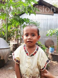 Choose a child to sponsor, like this little boy from Soutr Nikom, Viraphau age 3