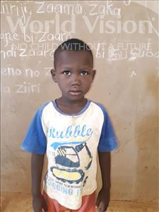 Choose a child to sponsor, like this little boy from Sirba, Modi age 5