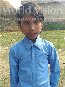Choose a child to sponsor, like this little girl from Sarlahi, Sugandi Kumari age 8