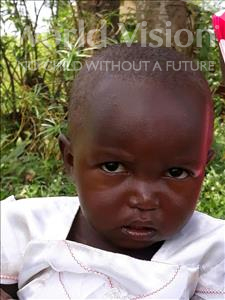 Choose a child to sponsor, like this little girl from Busitema, Peace age 2
