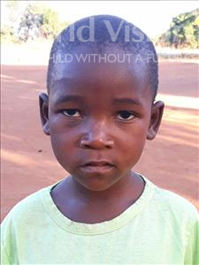 Choose a child to sponsor, like this little boy from Kazuzo, Abilio Joao age 5