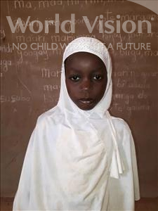 Choose a child to sponsor, like this little girl from Sirba, Djamila age 8