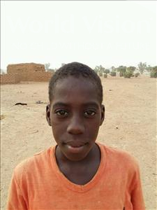 Choose a child to sponsor, like this little boy from Sirba, Boubarak age 9
