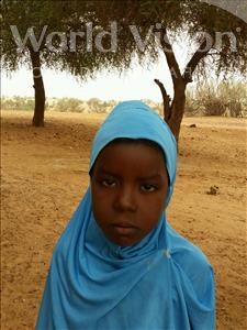 Choose a child to sponsor, like this little girl from Komabangou, Djabiri age 8