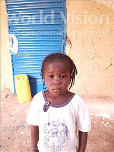 Choose a child to sponsor, like this little girl from Komabangou, Djelika age 8
