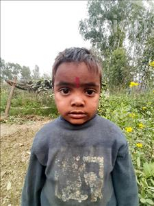 Choose a child to sponsor, like this little boy from Sarlahi, Aarjit age 4