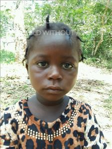 Choose a child to sponsor, like this little girl from Jaiama Bongor, Gina age 5