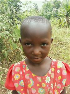 Choose a child to sponsor, like this little girl from Kibiga-Mulagi (Kimu), Irene age 7