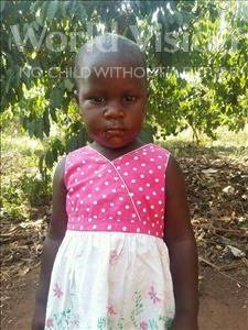 Choose a child to sponsor, like this little girl from Kibiga-Mulagi (Kimu), Jackline age 5