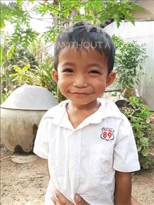 Choose a child to sponsor, like this little boy from Soutr Nikom, Sochoeurn age 3
