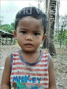 Choose a child to sponsor, like this little boy from Soutr Nikom, Kakada age 3
