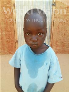 Choose a child to sponsor, like this little boy from Sirba, Hayyou age 5