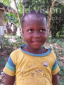 Choose a child to sponsor, like this little boy from Jong, Amodu age 5