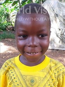 Choose a child to sponsor, like this little boy from Imperi, Alusine age 5