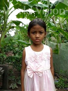 Choose a child to sponsor, like this little girl from Soutr Nikom, Dalin age 8