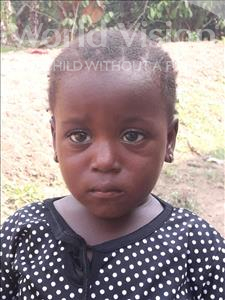 Choose a child to sponsor, like this little girl from Jong, Isatu age 3