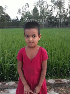 Choose a child to sponsor, like this little girl from Ghoraghat, Jui age 8