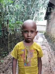 Choose a child to sponsor, like this little boy from Ghoraghat, Sojib age 4