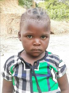Choose a child to sponsor, like this little girl from Kazuzo, Nelsa Carlos age 3