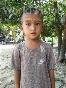 Choose a child to sponsor, like this little boy from Soutr Nikom, Sok Seng age 6