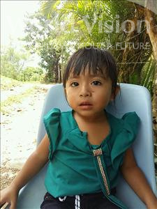 Choose a child to sponsor, like this little girl from Maya, Yenifer Abigail age 2
