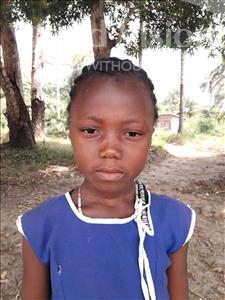 Choose a child to sponsor, like this little girl from Jaiama Bongor, Isata age 7