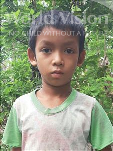 Choose a child to sponsor, like this little boy from Soutr Nikom, Chantha age 7