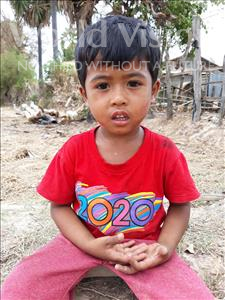 Choose a child to sponsor, like this little boy from Soutr Nikom, Phanet age 4