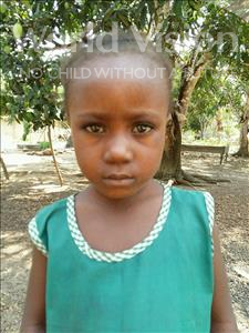 Choose a child to sponsor, like this little girl from Jaiama Bongor, Mariama age 7